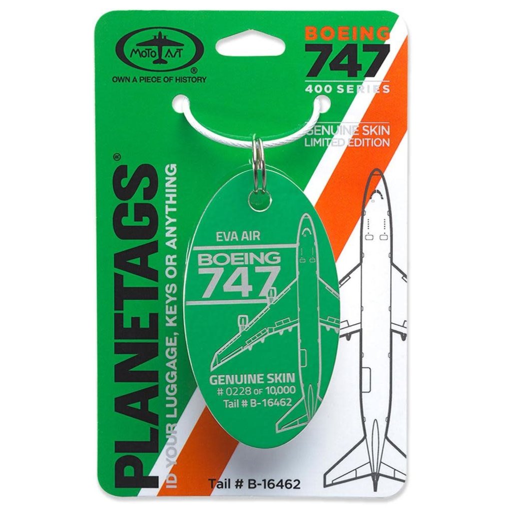 Plane Tag EVA Boeing 747-400 Limited Edition-Green - Planewear