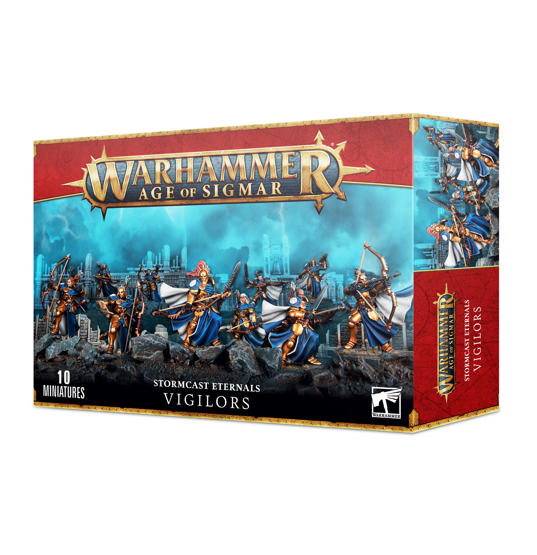Stormcast Vigilors 組立済み ミニチュア 10体セット STORMCAST