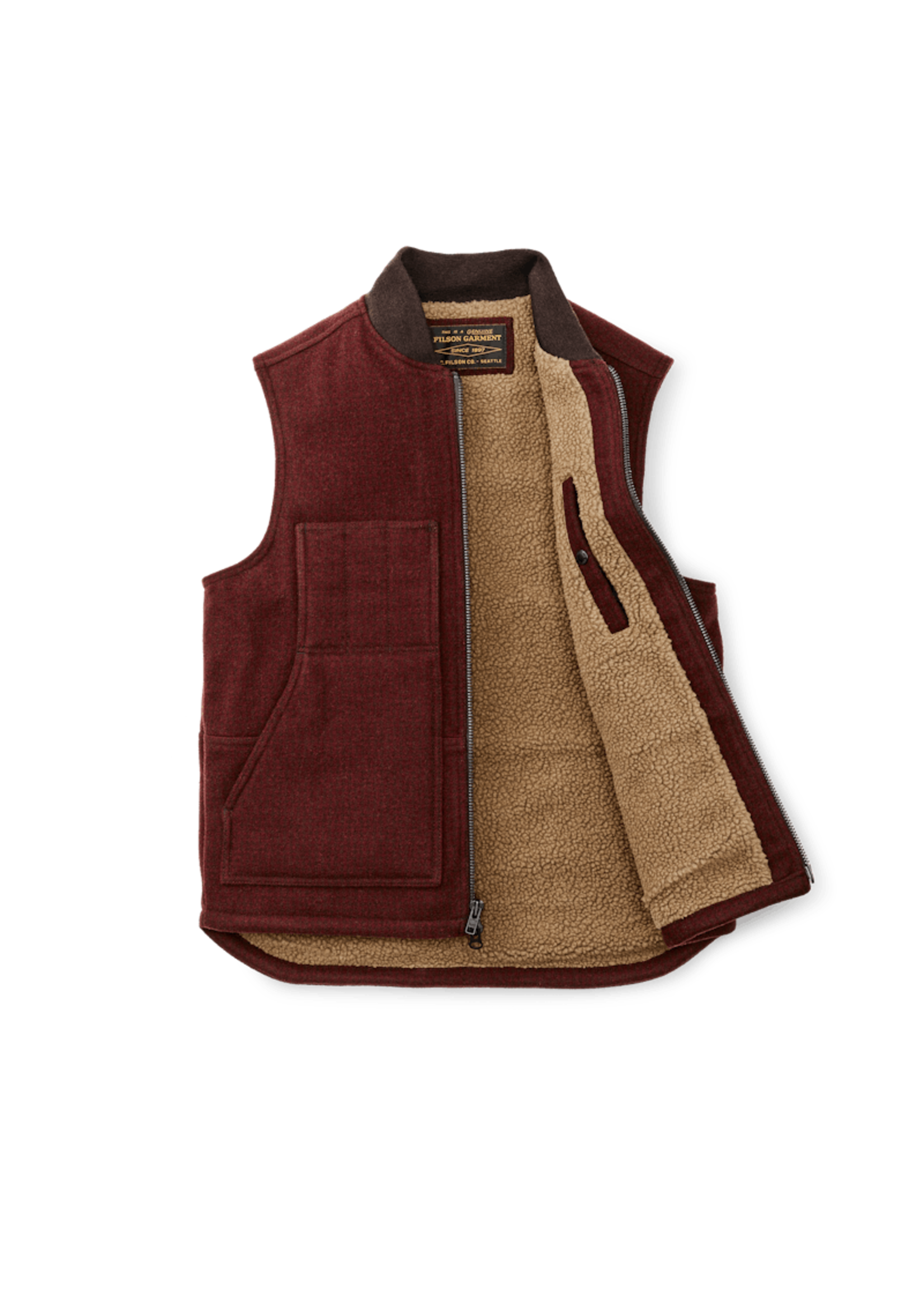 Filson No. 20199228 Lined Mackinaw Wool Work Vest - Hewlett & Dunn