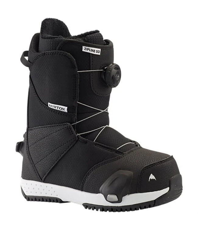 BURTON KIDS ZIPLINE STEP ON SNOWBOARD BOOTS BLACK 2024 - ONE Boardshop