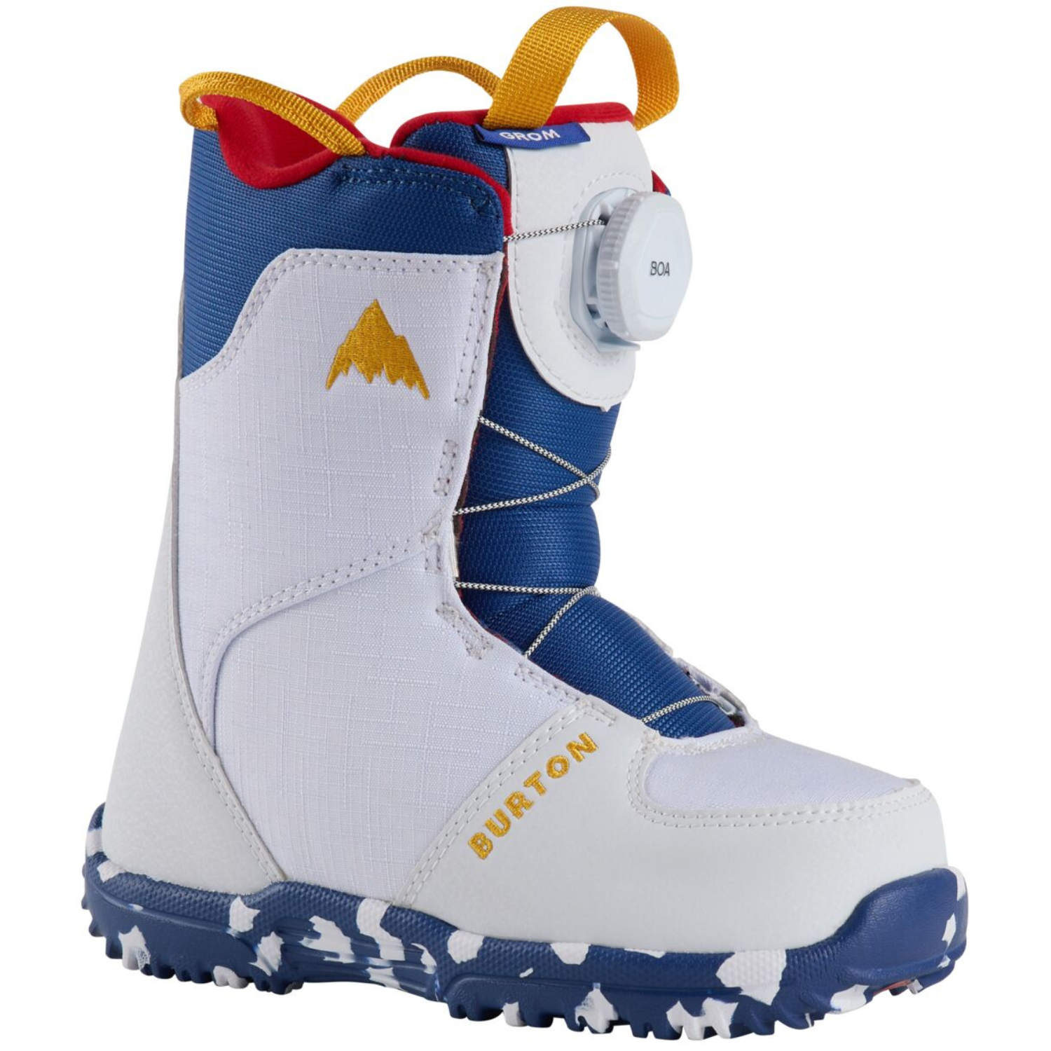 BURTON KIDS GROM BOA SNOWBOARD BOOTS WHITE 2026 - ONE Boardshop