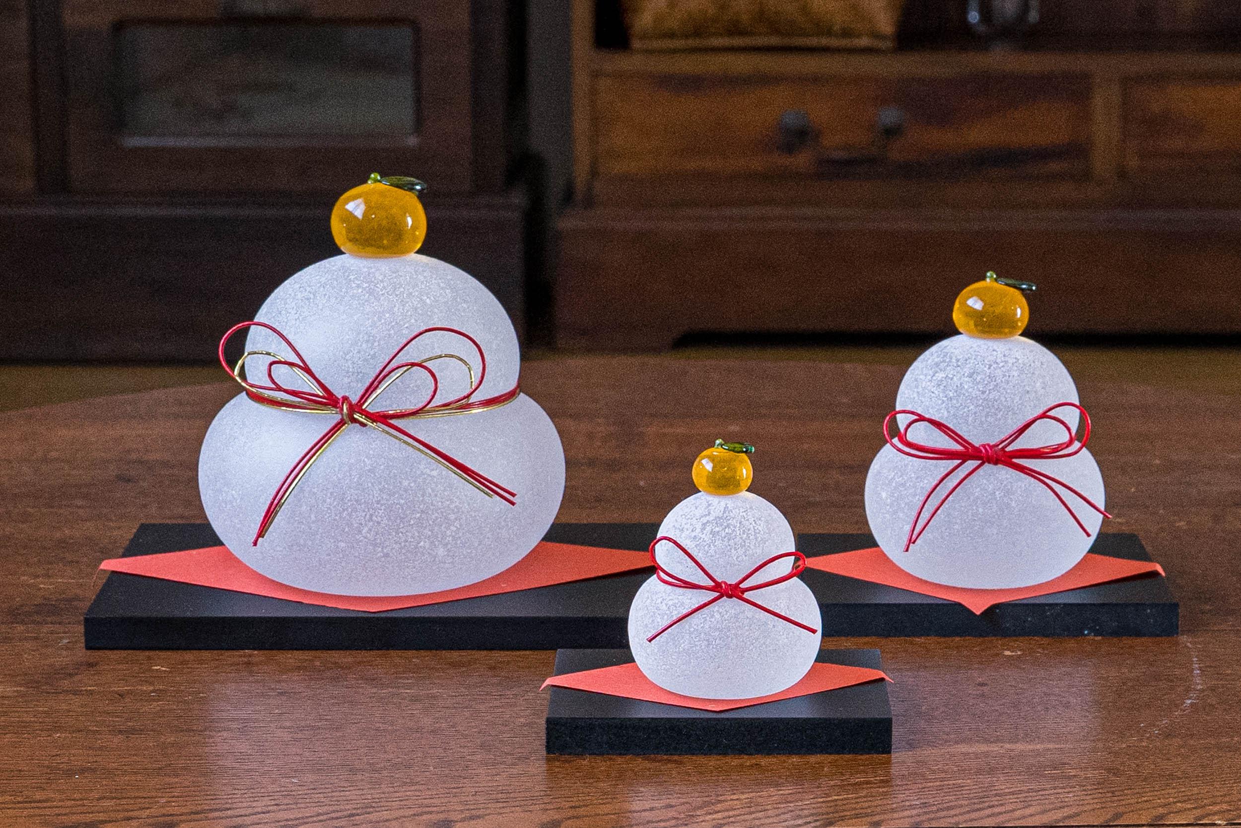 鏡餅 | ガラス作家 | 和食器と生活道具販売 四季折折ネットストア