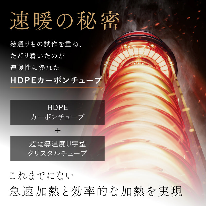 NIPLUX公式店】360度あったか 電気ヒーター NUKUREA｜遠赤外線カーボン