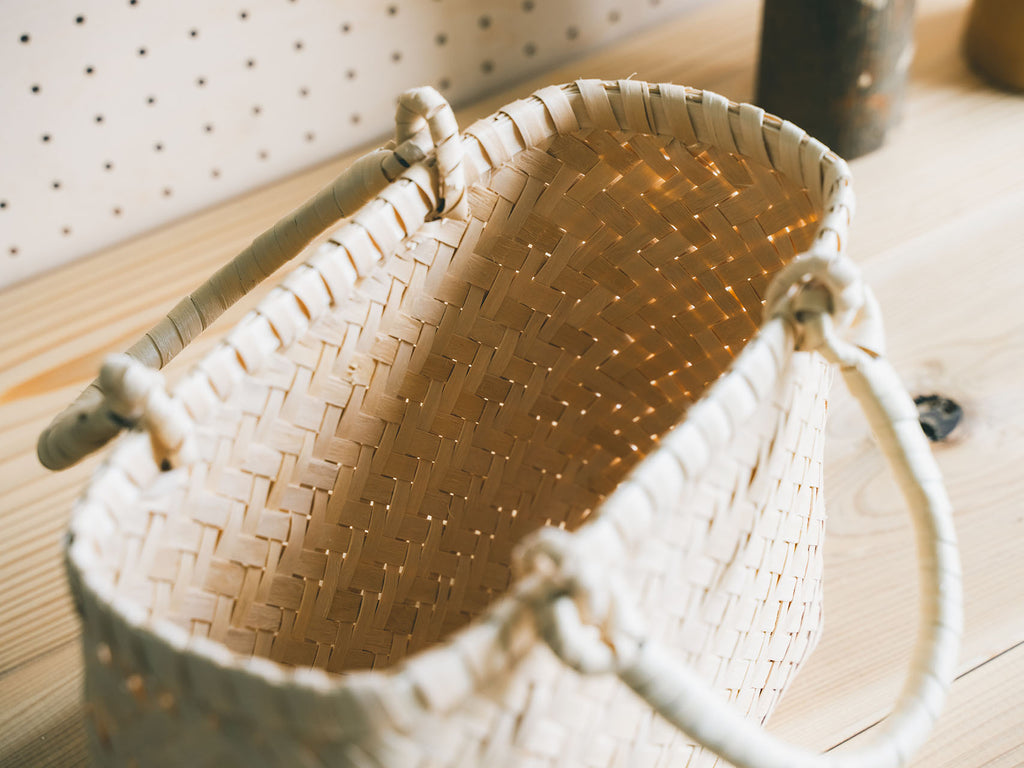 イタヤ細工 手提げかご 小〉 – 東北スタンダードマーケット