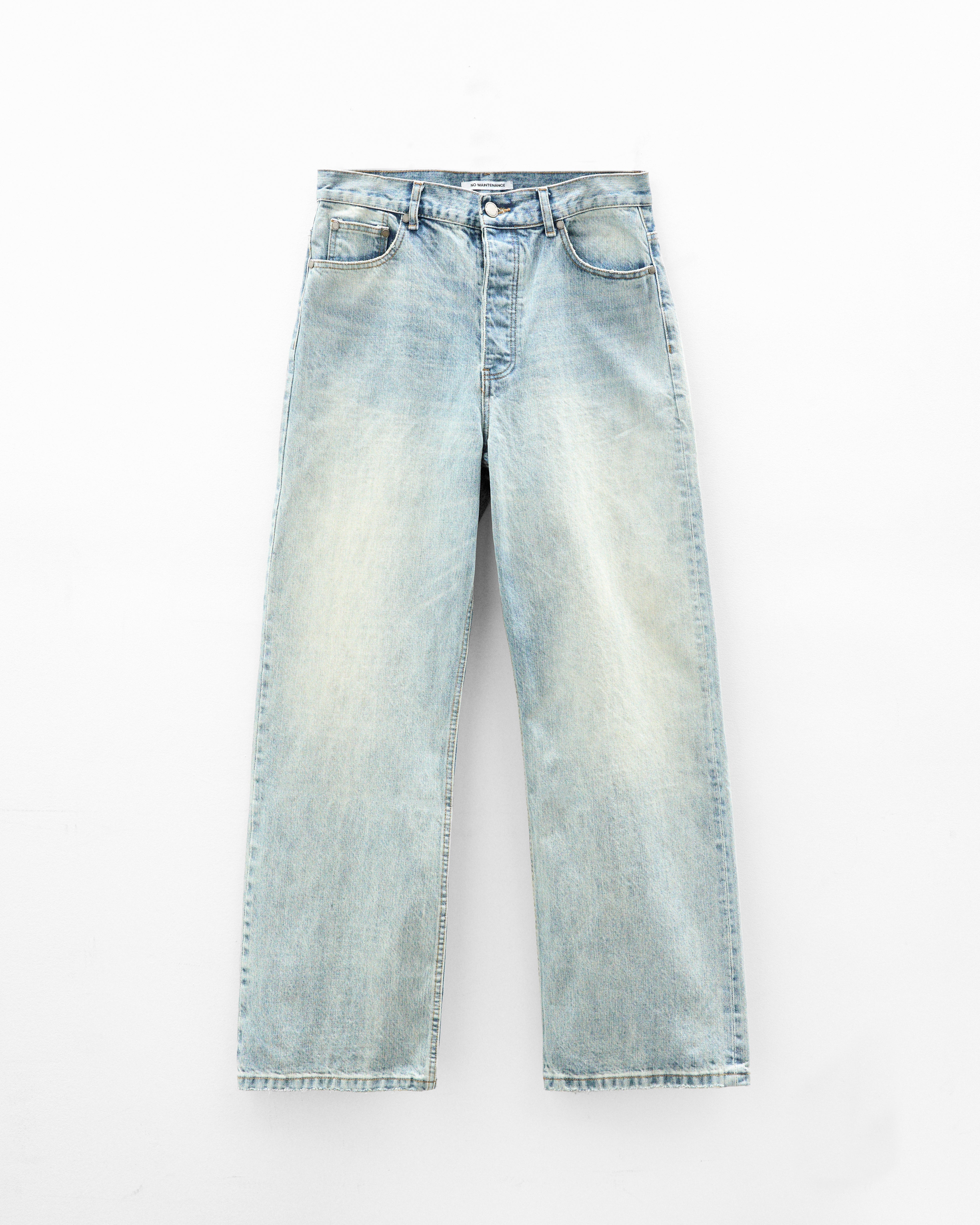 No Maintenance - Light-Wash Japanese Baggy Denim | NO MAINTENANCE
