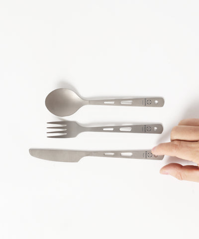 Titanium Cutlery Set 】 チタニウムカトラリーセット カトラリー 4点