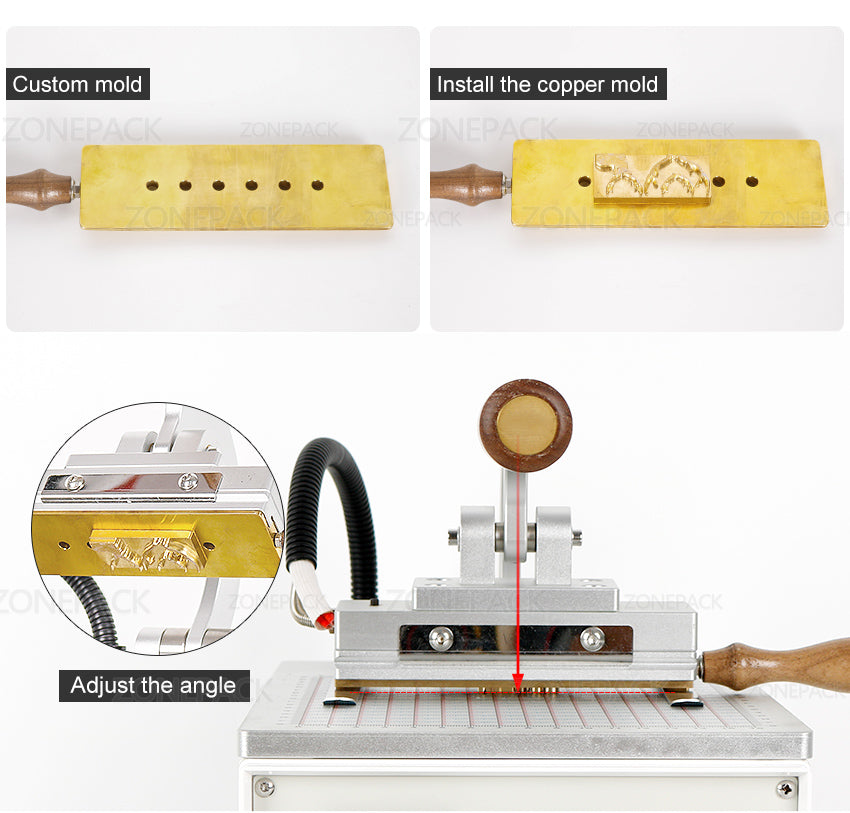 ZONESUN WT-90ZM Desktop Manual Hot Foil Stamping Machine for Crafts