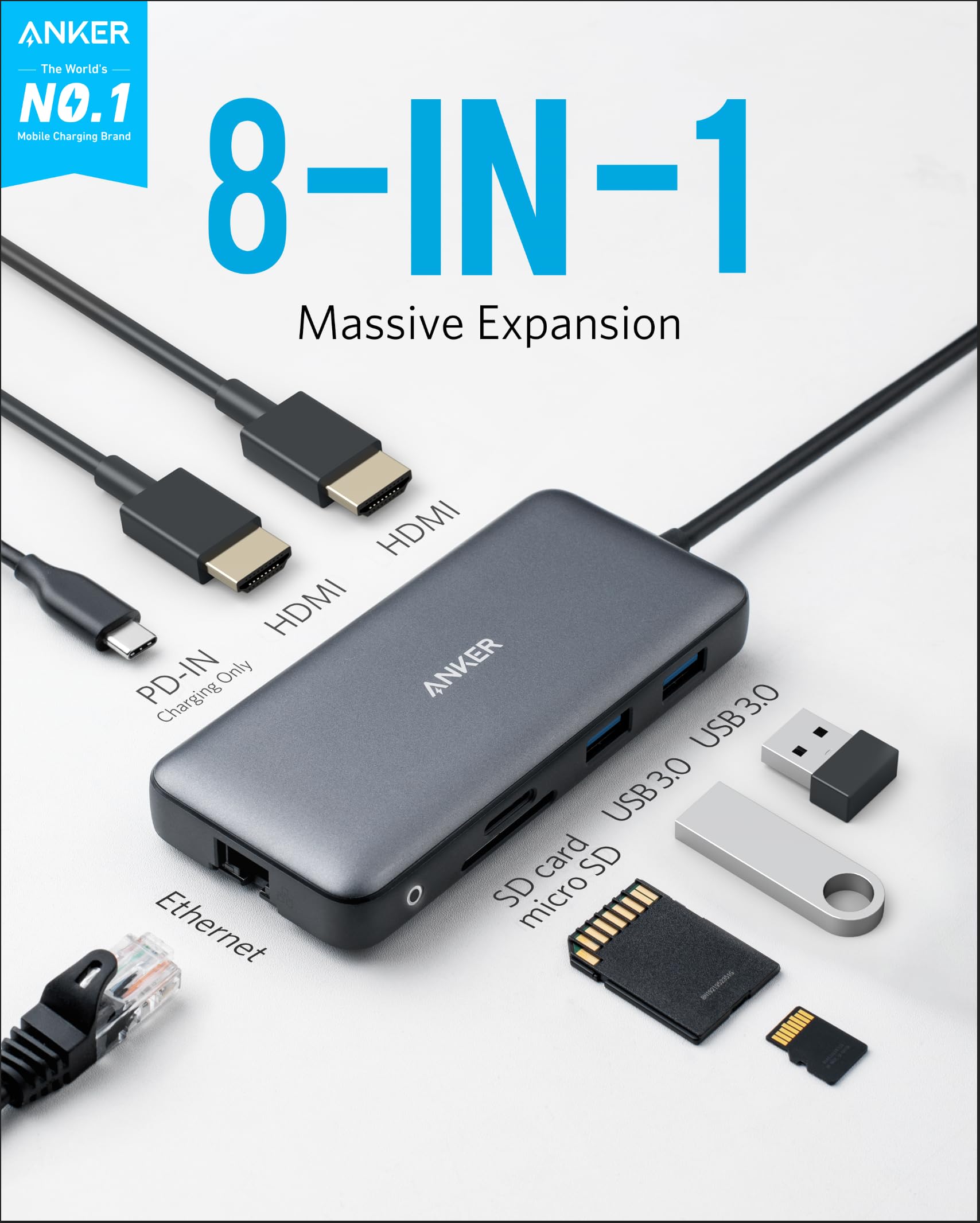 Anker 553 USB-C Hub (8-in-1) - Anker US