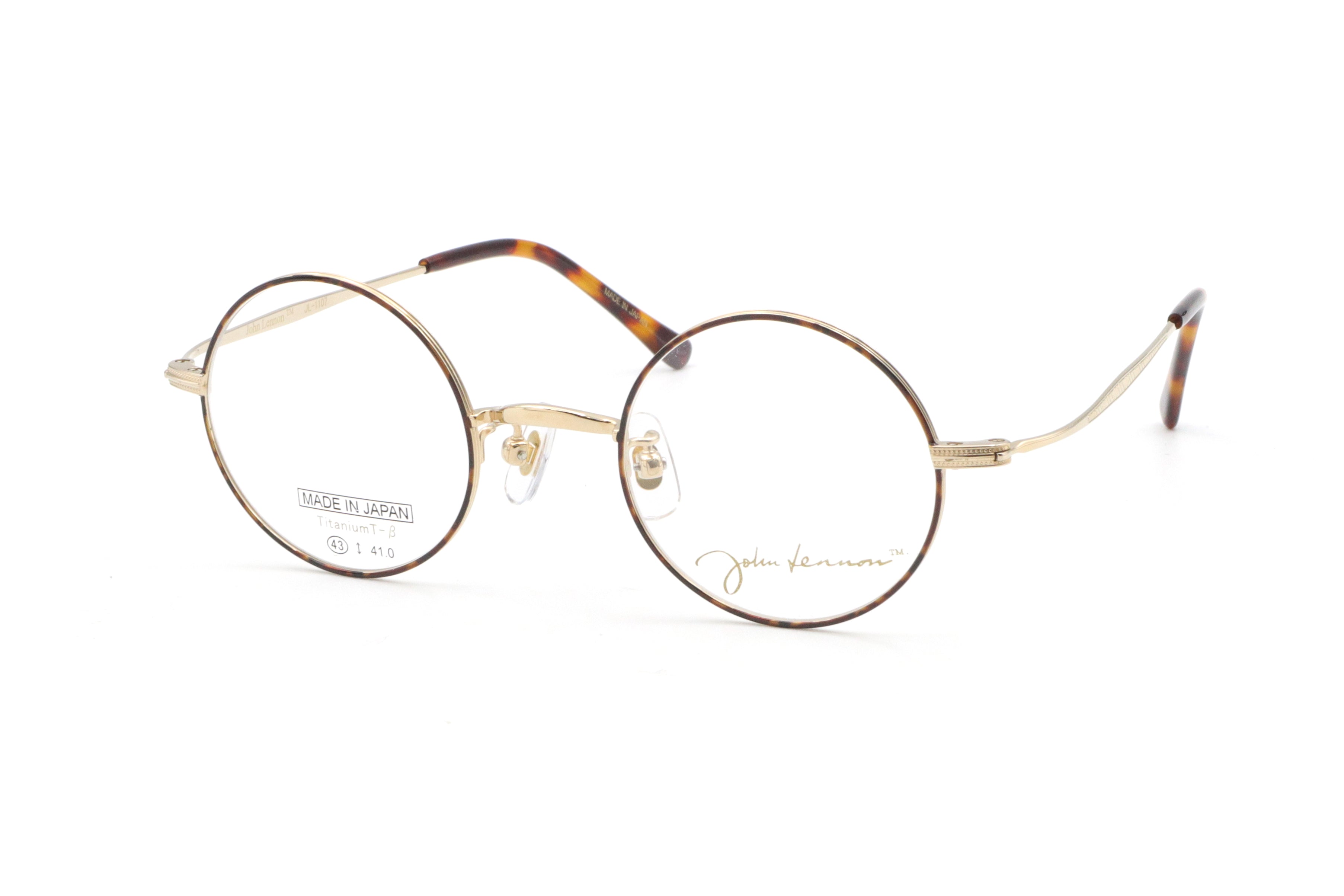 鯖江製】John Lennon(ジョンレノン) JL 1107-1ブラウン/ゴールド(43