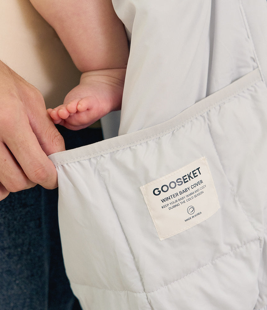 抱っこ紐防寒ケープ チャコール – GOOSEKET.JP