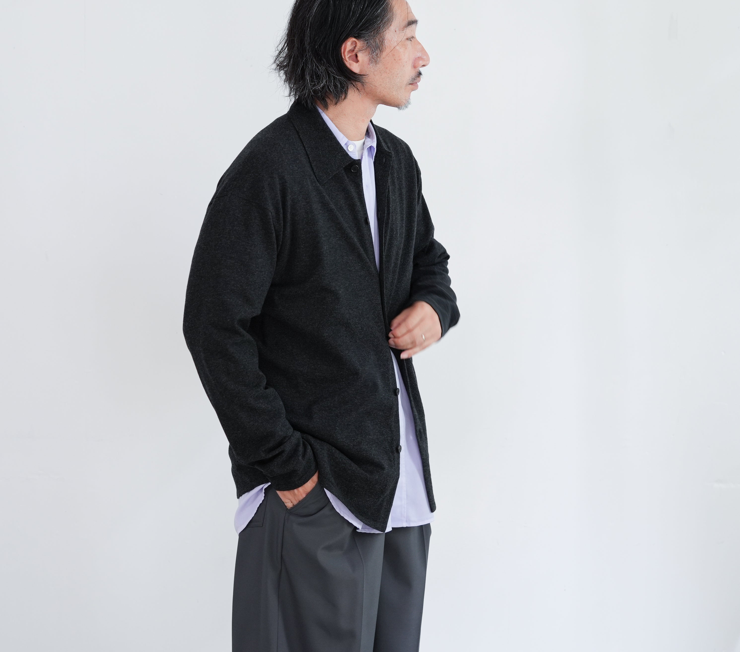 AURALEE HIGH TWIST WOOL KNIT SHIRT CARDIGAN – Chum!