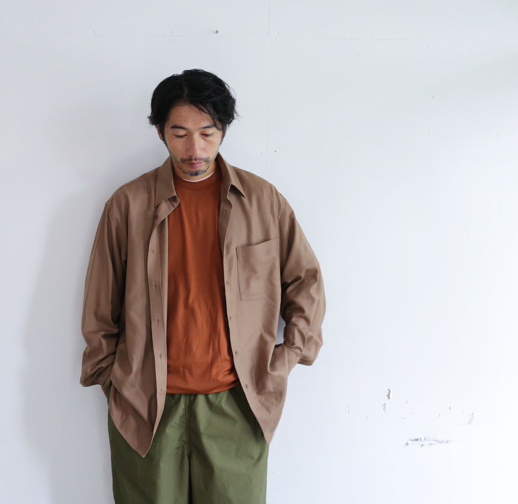 AURALEE WASHABLE LIGHT WOOL JERSEY L/S TEE – Chum!