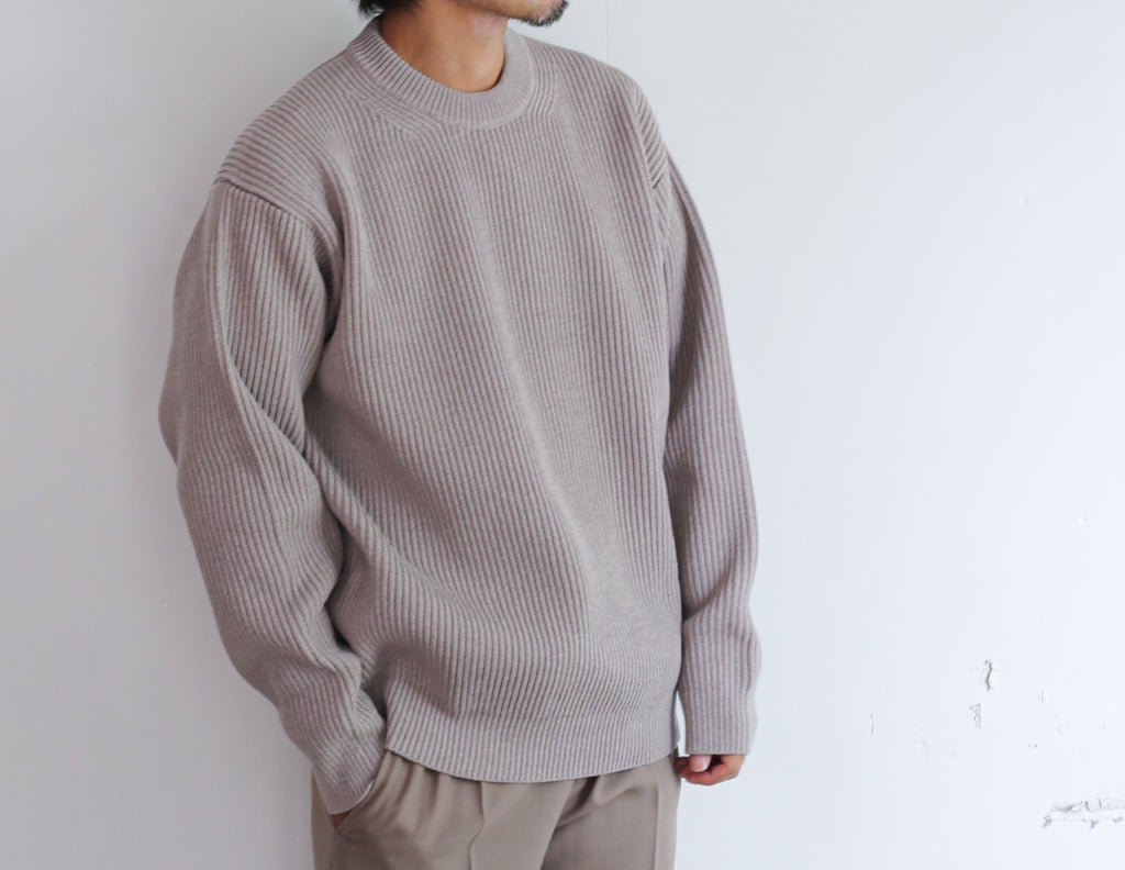 AURALEE SUPER FINE WOOL RIB KNIT BIG P/O – Chum!