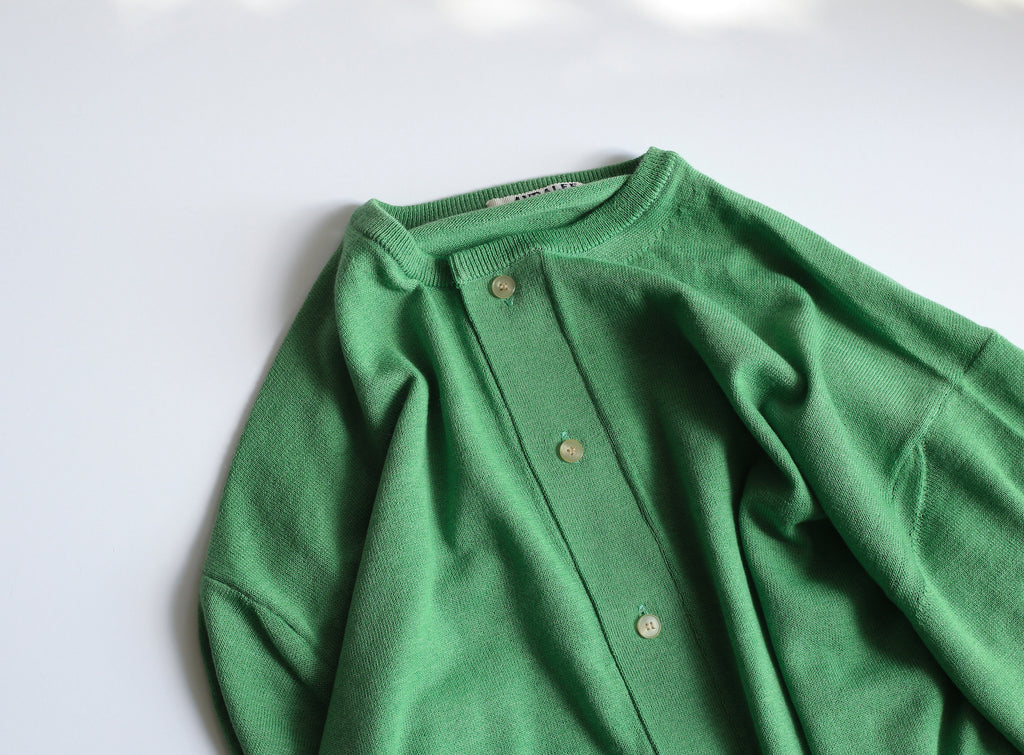 AURALEE CASHMERE HARD TWIST KNIT CARDIGAN – Chum!