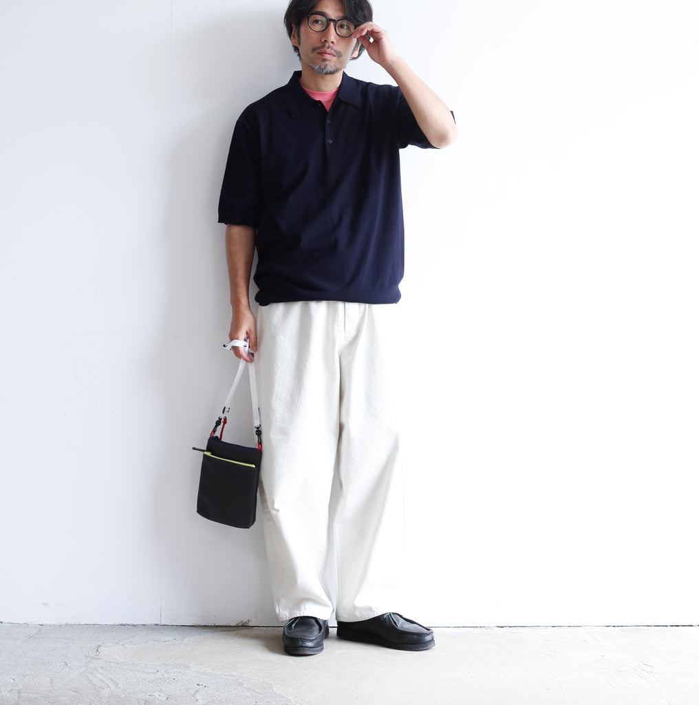 AURALEE SUPER HIGH GAUGE COTTON KNIT POLO – Chum!