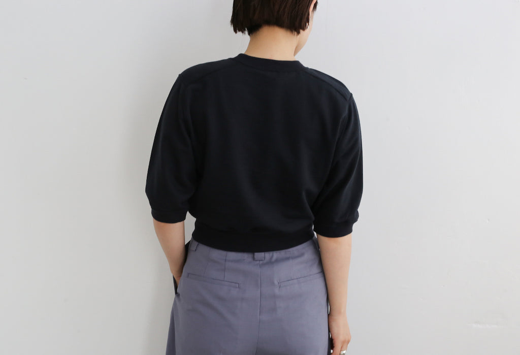 AURALEE ELASTIC HIGH GAUGE SWEAT HALF SLEEVE P/O – Chum!