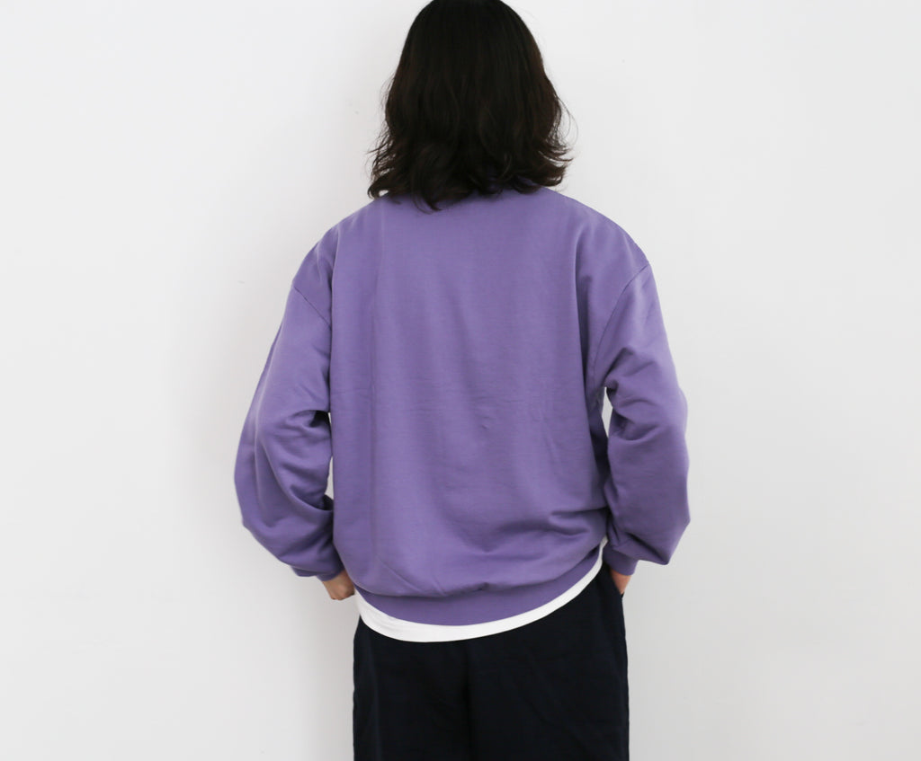 AURALEE ELASTIC HIGH GAUGE SWEAT HALF ZIP P/O – Chum!