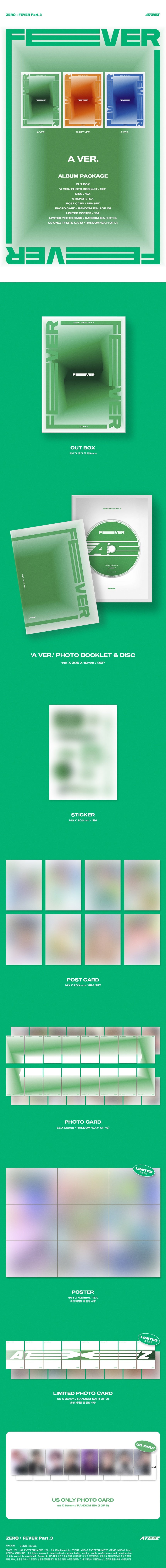 ATEEZ - [ZERO : FEVER Part.3] ALBUM - hello82 exclusive – hello82.shop