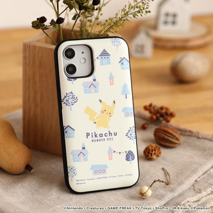 淡いテイストが可愛い！ピカチュウのデザインがカード収納型ミラー付き