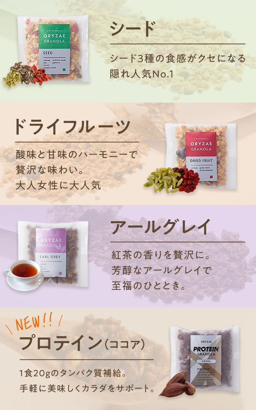 2026年にちなんで2,026円！ ミニグラノーラ8種食べ比べセット