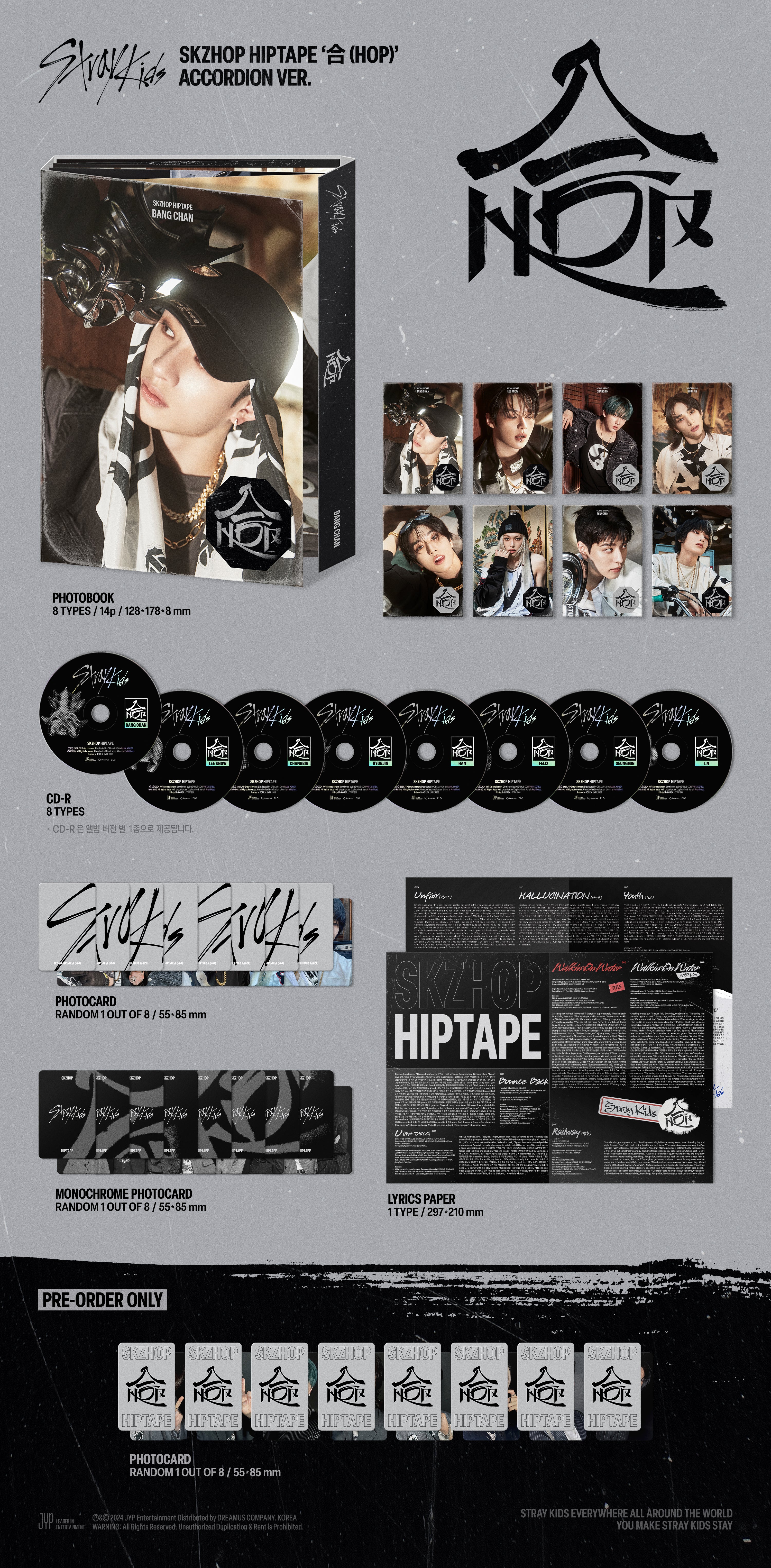 Stray Kids SKZHOP HIPTAPE '合 (HOP)' [ACCORDION VER.] – JYP JAPAN