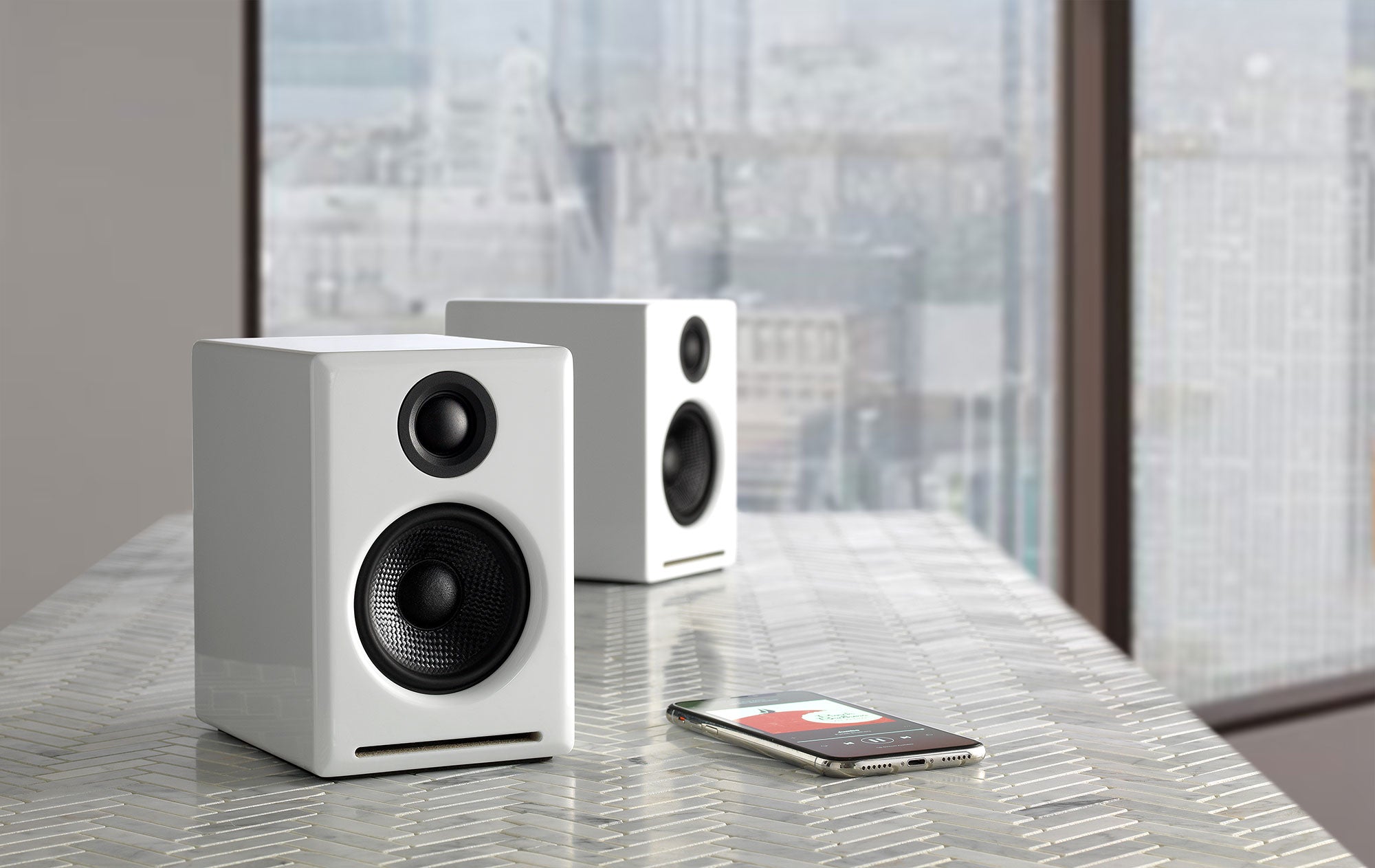 Audioengine A2+ Next Gen ホームミュージックシステム with Bluetooth