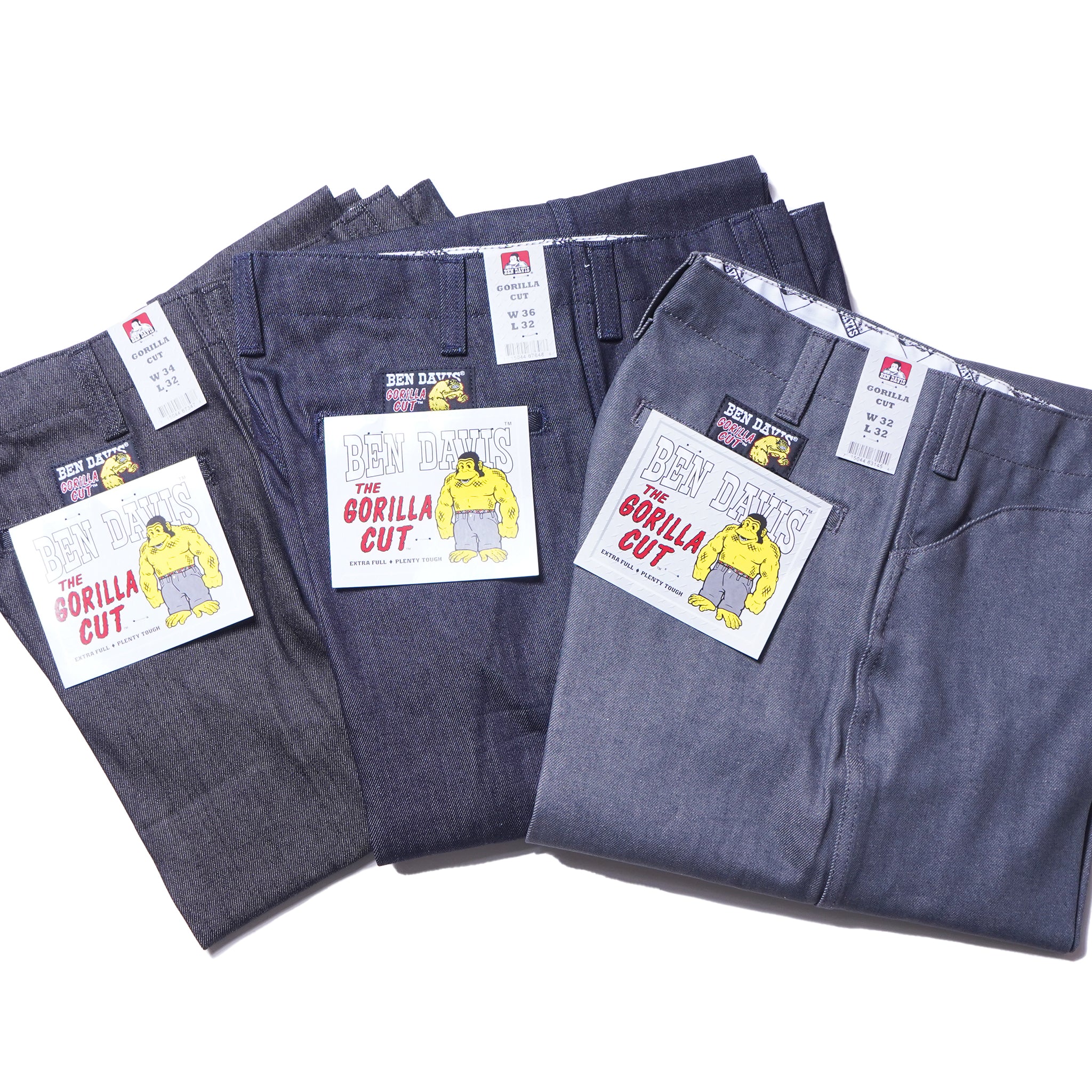 USA GORILLA CUT Indigo Denim｜人気のL30に加え、L32も再入荷