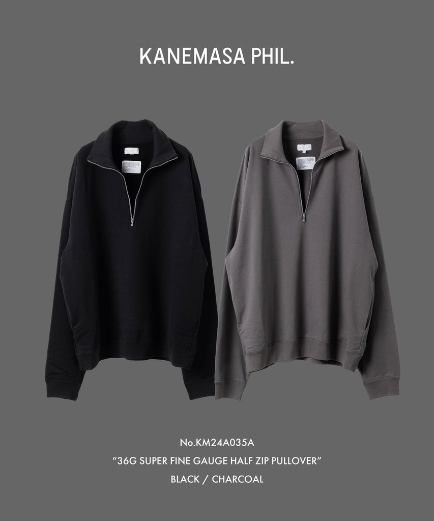 KANEMASA PHIL. | 36G SUPER FINE GAUGE HALF ZIP PULLOVER – session