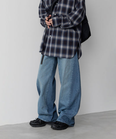 ssstein | DEFORMATION WIDE DENIM JEANS – session