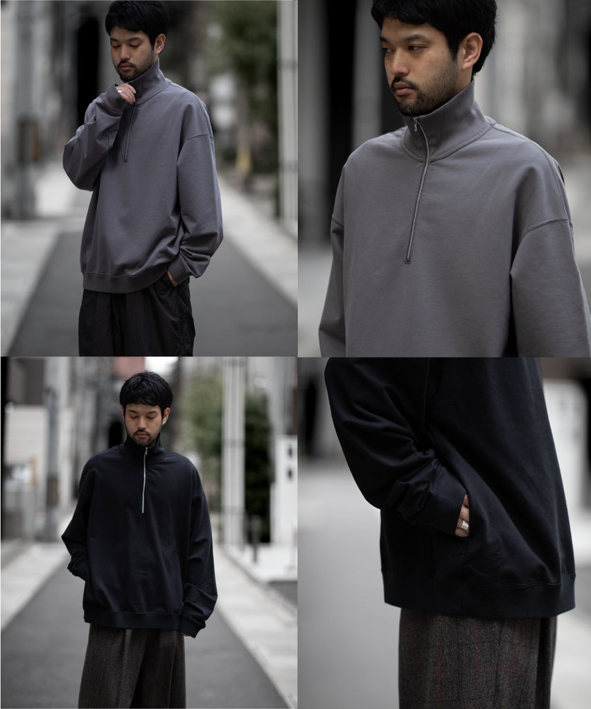 KANEMASA PHIL. | 36G SUPER FINE GAUGE HALF ZIP PULLOVER – session