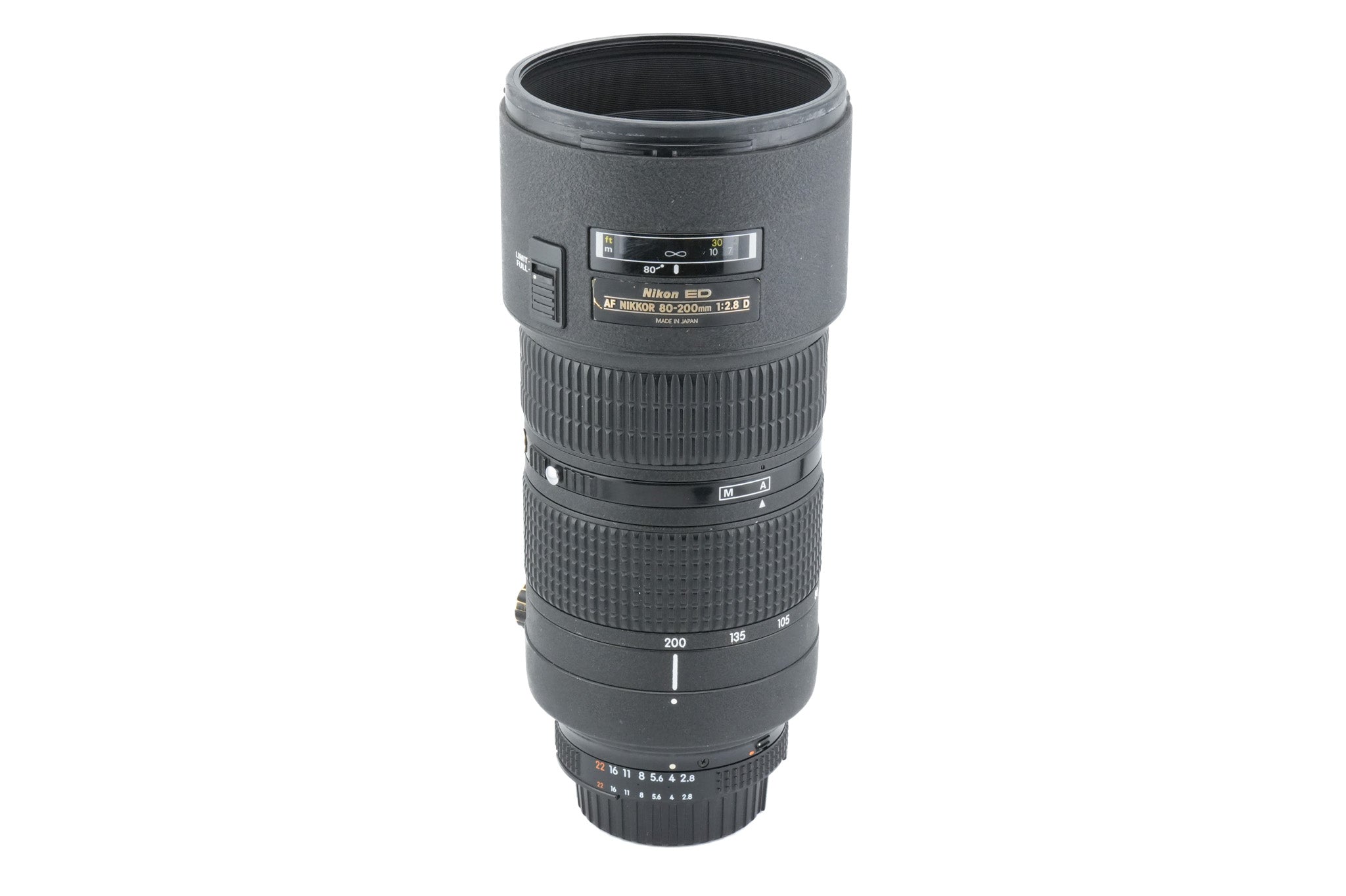 Nikon 80-200mm f2.8 AF Nikkor D ED (Second Version) - Lens