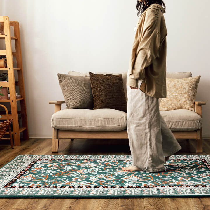 ウール ハンドタフテッドラグ ポタリー ラグマット 絨毯 – 萩原製造所