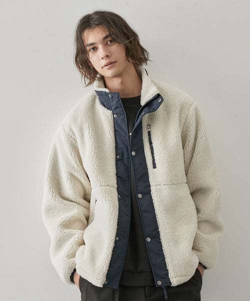 JUNRED(ジュンレッド) / ボアフリーススタンドブルゾン (ジャケット