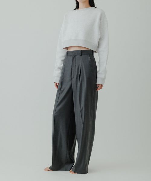 BIOTOP(ビオトープ) / 【yo BIOTOP】Cropped sweat shirt (トップス