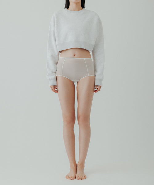 BIOTOP(ビオトープ) / 【yo BIOTOP】Cropped sweat shirt (トップス