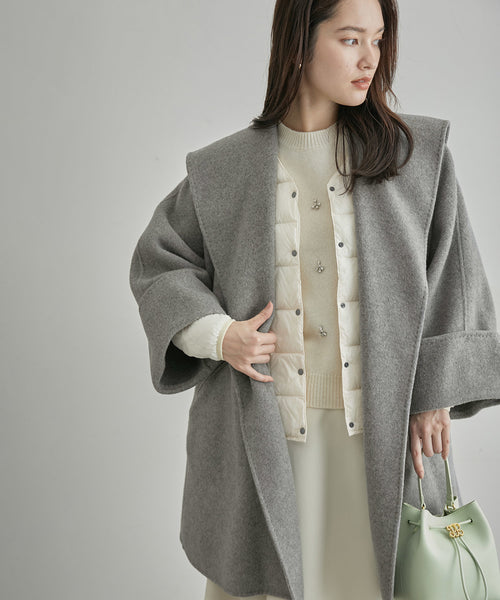 ROPÉ(ロペ) / 【SUPER140's】【雑誌掲載】メルトンショールカラー