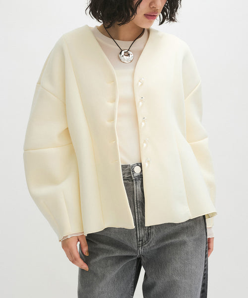 ADAM ET ROPÉ FEMME(アダム エ ロペ ファム) / ミックスボタンペプラム