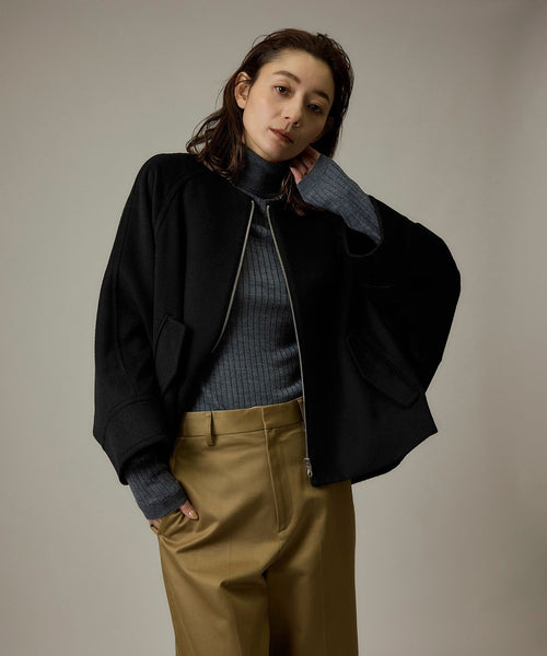 ROPÉ(ロペ) / プレミアムカシミヤ ジップブルゾン【新色追加