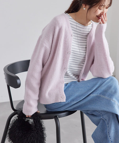 ROPÉ PICNIC(ロペピクニック) / FOX混ニットカーディガン (トップス