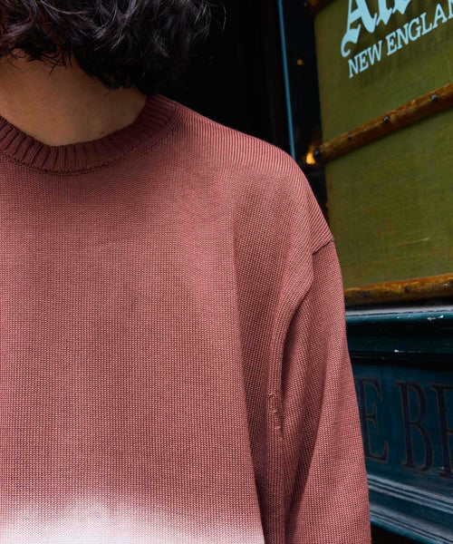 別注》【cantate/カンタータ】first pick suvin gold tie-dye knit