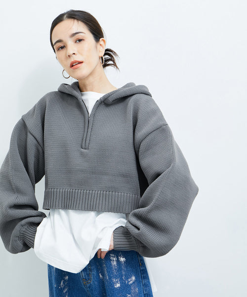 LE CERCLE par ropé(ル セルクル パー ロペ) / ハーフZIPニットプル