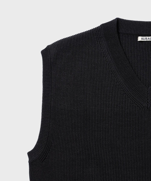 BIOTOP(ビオトープ) / 【AURALEE】 FLAT YARN RIB KNIT VEST (トップス