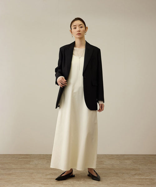 ROPÉ(ロペ) / 【洗える】シャイニーサテンキャミワンピース