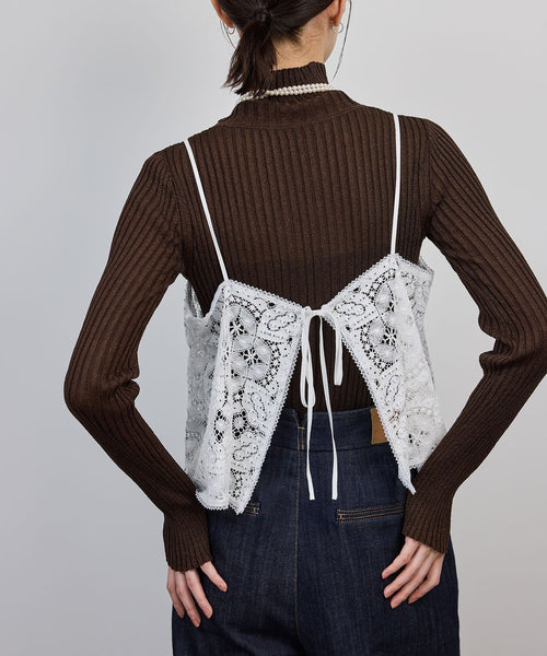 ROPÉ(ロペ) / CLUNY(クルーニー) コットンレースキャミソール