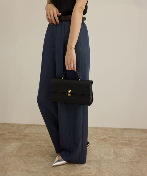 ROPÉ(ロペ) / フラップワイドレザーハンドバッグ (バッグ / ショルダー