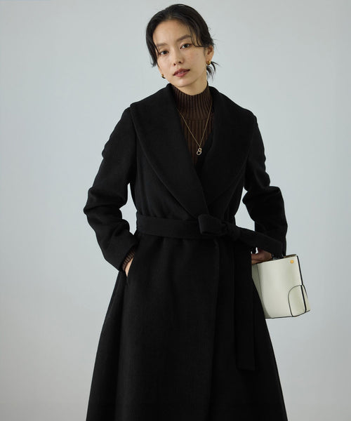 ROPÉ(ロペ) / プレミアムカシミヤ ショールカラーコート【25AW