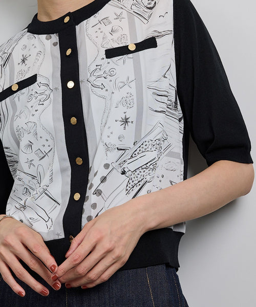 ROPÉ(ロペ) / 【洗える】【YUKO SAEKI for ROPE'・コラボ】スカーフ柄