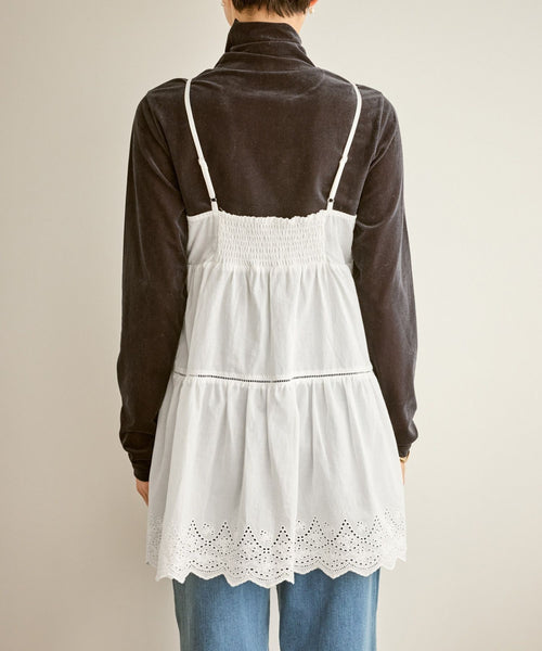 ROPÉ PICNIC(ロペピクニック) / Vネックティアードレースビスチェ