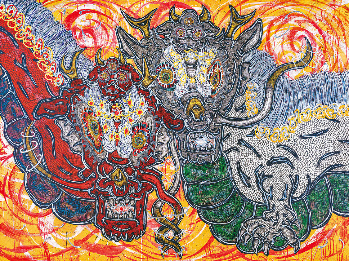 こまち絵画3点 薔薇の三日月と白馬 こまち絵画3点 薔薇の三日月と白馬