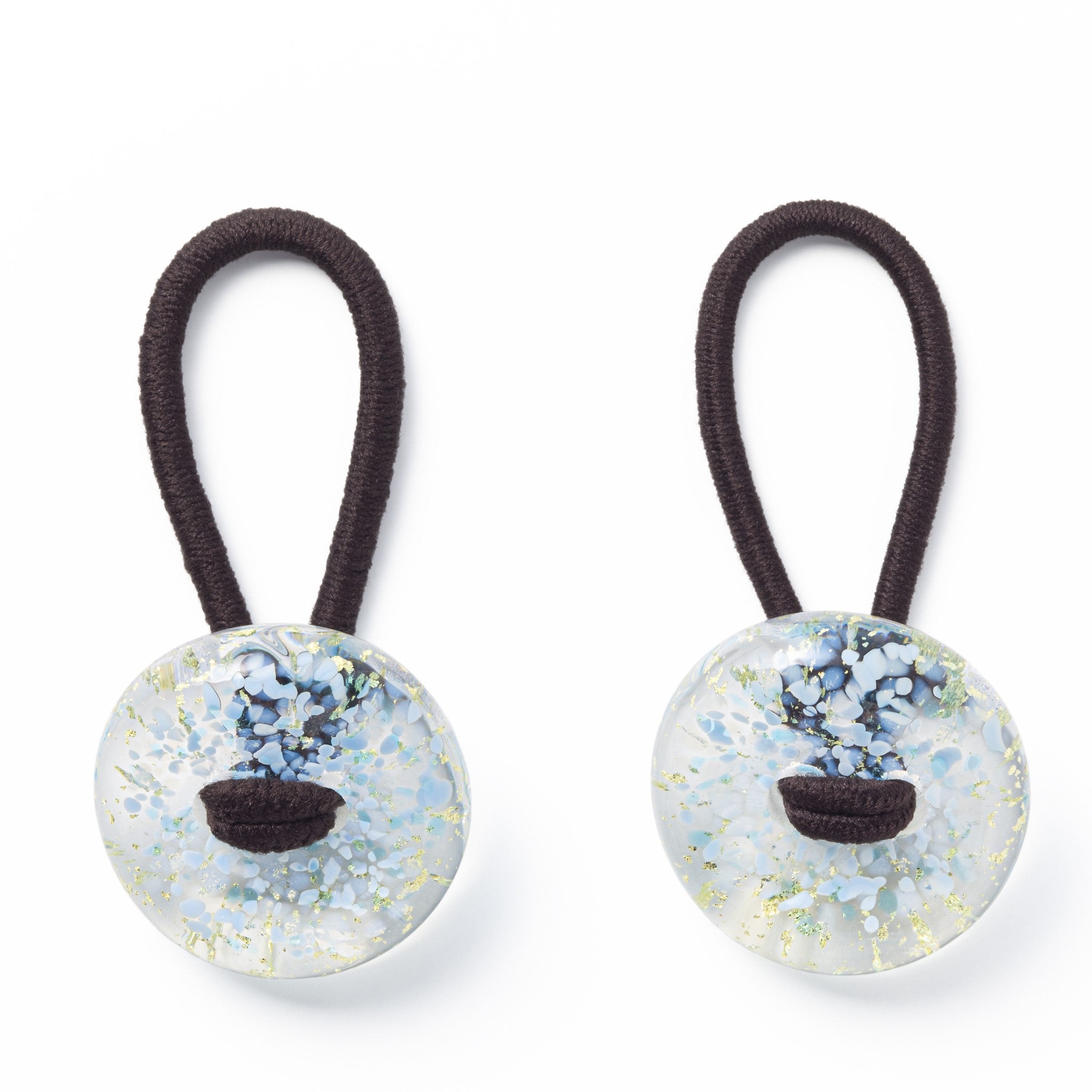 津軽びいどろ HANABI 金彩 ヘアゴム | おしゃれなガラスのヘアゴム